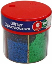 ΣΚΟΝΗ ΑΛΑΤΙΕΡΑ GLITTER 6 ΧΡΩΜΑΤΩΝ 50GR