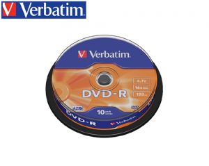DVD-R 4.7GB CAKEBOX 10ΤΜΧ VERBATIM
