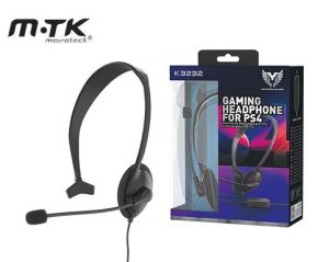 ΜΤΚ ΑΚΟΥΣΤΙΚΑ GAMING ME ΜΙΚΡΟΦΩΝΟ ΓΙΑ PS4 K3232 ΜΑΥΡΟ