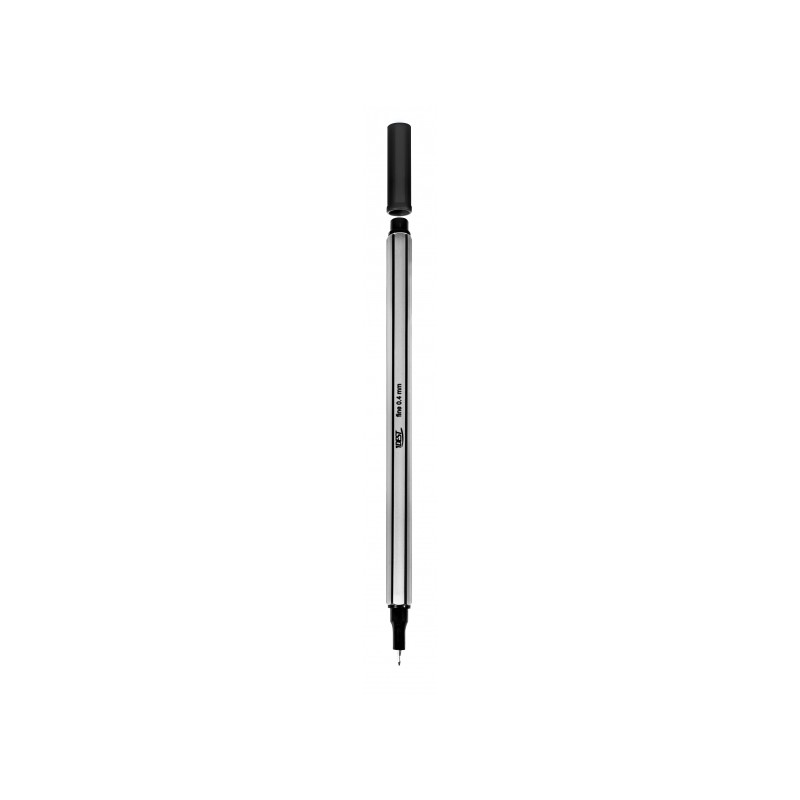 ΜΑΡΚΑΔΟΡΑΚΙ FINELINER D407 ΜΑΥΡΟ 0.4MM D.RECT