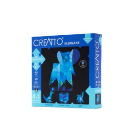 ΚΑΤΑΣΚΕΥΗ 3D ΜΕ LED 4 ΣΕ 1 ΕΛΕΦΑΝΤΑΣ CREATTO 