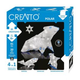 ΚΑΤΑΣΚΕΥΗ 3D ΜΕ LED 4 ΣΕ 1 ΠΟΛΙΚΗ ΑΡΚΟΥΔΑ CREATTO 