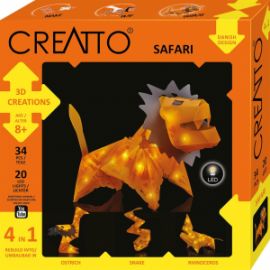 ΚΑΤΑΣΚΕΥΗ 3D ΜΕ LED 4 ΣΕ 1 ΛΙΟΝΤΑΡΙ CREATTO 